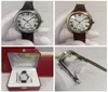 2 Style Real PO mit Originalbox Men039s Watch Mens 40mm Römisch -Zifferblatt WGNM0003 WSNM0015 Lederband Fold Clasp Men Automatic6037951