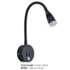 Wandlampe montiertes Lesen leichter dimmbarer Touch Control USB -Bett EU -Stecker