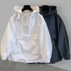 Trendige Marke Kapuzen -Sonnenschutzanzug Jacke für Männer dünne und trendige lockere Arbeitskleidung mit Nischendesign Sinn für Stormtrooper Windbreaker