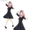 Figuras de brinquedos de ação Anime Figura Kaguya-sama amor é guerra shinomiya kaguya vestido uniforme de aluno modelo em pé modelo pvc kawaii menina desktop decoração y240415