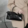 Borsetto euro Elegante Vintage Glossy Glossy Cera Pelle Orizzontale Orizzontale Bowlng Tote Luxury Women Borsa grande borsa per ufficio grande