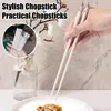 Chopsticks Lightweight Environmentally Eco-friendly Reusable Set For Home Restaurant Non-slip Fancy