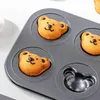 Bakvormen schattige beer panda cake mal anti-stick chocoladeklepvorm maldeeg gebak fondant mallen decoratie keukengereedschap