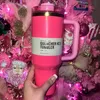 Sell Well 1:1 Same Free Shipping All in stock flamingo pink watermelon red 1.8 Pounds Modern Quencher H2.0 FlowState 40 oz Tumbler - Pink Parade