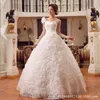 In stock abiti da sposa un abito da ballo da sposa più taglia di fiore più calzolai sotto 1 dha7d