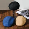 Кэпки Spring Men Newsboy Caps Летние дышащие плоские шляпы Gary Vintage Octagon Cap Gatsby Beret Жена