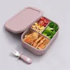 Boîte à lunch pour bébé en silicone bol avec un matériau de silicone de qualité alimentaire en silicone à la fuite de couvercle de la fuite de couvercle