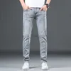 Designer de jeans masculin concepteur de jeans masculin concepteur de concepteur glace oxygène jeans pour hommes à jambe droite à la jambe haut de gamme pantalon de couleur élastique haut de gamme Summer Style