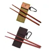 Chopsticks 1 par Mahogny Folding Outdoor Camping Picnic Travel Portable Table Seary återanvändbara västra julklappar