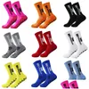 Sports Socks Ny antislip Soccer Män Kvinnor utomhus Sport Grip Football Drop Delivery Outdoors Athletic Accs OTWM3