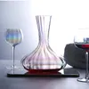 2100 ml di grande decanter rosso vino rosso fatto a mano colorato di cristallo brandy bottiglia di vetro brocca a aeratore container barra della famiglia 240415