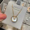 Designer 1to1 Cartres High version CNC card home amulet necklace with exquisite S925 silver plated 18K thick gold XWG2