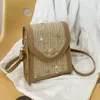 Stume da spalle Donne Fashion Satchel semplice Sagnello floreale Gassa a messaggero Croce leggera traspirante per le vacanze in spiaggia estiva