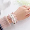 Andra armband Wybu Multilayer Leather Armband för kvinnor Magnet Clasp Charm flätade breda wrap -armband armband kvinnlig bohemisk stil smycken240415