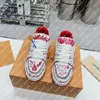 ESPLOSSIONE NUOVE UN MAN'SACHILE DONNE SNAAKER SNEAKER SNEAKER ROSSO SNEAKER COLLO STAMPATO 54 Signatura Bold Graffiti Slogans 1854 Display Scarpe tecniche