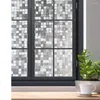 Adesivi per finestre 90CMX3M 3D Privacy decorativo Cling Film non adesivo per il blocco del Sun Anti-UV Sticker Home Office.