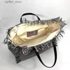 Сумки для подгузников женская новая модная дизайн кисточки Клетчатая холст с большими возможностями для покупок сумки для покупки. Случайная универсальная ручная сумка на плече L410