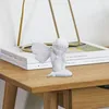 Figurine decorative che pregano Angel Statue Figurina/Figurina elfo con ali Memoriale in resina per soggiorno desktop