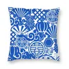 Oreiller 40/45/50 / 60 cm Blue Nordic Autumn Home Decoration tai-oreiller moderne Bohemian Living Room Canapa Car Cover