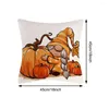 Kissen Thanksgiving Cover Kürbiskoffer Set von 4pcs Couch Dekorationen Hauszubehör weich bequem