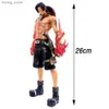 Acción Figuras de juguete 26cm Imagen de acción integrada DX10th Anniversary Fire Fist Cl Escal D Ace Luffy Brother Toys Colección de anime japonesa PVC M Y240415