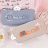 Cartoon Corduroy Pencil Bag Zipper Lock Multipurpose Makeup Portable For Teen Girls Kid Qxnf