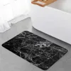 Carpets Black Marble Floor Mat Entrance Door Living Room Kitchen Rug Non-Slip Carpet Bathroom Doormat Home Decor