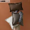 枕lozujojuモダンな固体枕カバーは、家の装飾的な枕カバーのソファ枕45x45cmをカバーしています