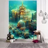 Tapissries 3D Dream Landscape Decoration Tapestry Wallpaper Hemma vardagsrum