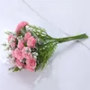 Dekorativa blommor Realistiska Artifical Home Gift Teachers'Day Desktop Decoration Carnation Simulation Flower Bouquet