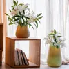 Vases Vintage Glass Art Luxury Large Living Room Modern Minimalist Ikebana Cylinder Vaso Per Fiori Home Decoration WZ50HP