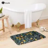 Bath Mats Oranges On Black Mat Poster Bathroom Rugs