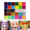 Beauté vitrée 26 couleurs maquillage face corps peinture palette d'huile professionnelle corporel art fête de fantaisie déguisement tatouage de peinture faciale kit 240415