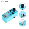 Kablar flamma FC02 Elektrisk gitarrpedalreverb Effekter pedal med studiokyrkans platta effekter sant bypass med strömförsörjning