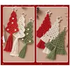 Taquestres Diy Macrame Kit de Árvore de Natal de Algodão Madeira Cordeira Boho Xmas Pacote de Material Pacote Presente Presente