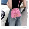 mini bucket bag designer crossbody bag drawstring women shoulder bags Mon Tresor womens tote woven soft nappa leather handle embroidery hanbdag SIGNATURE CHAIN