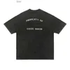22SS Changement progressif T-shirts vintage lavés Tshirt pour hommes à manches courtes