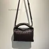 Solid Designer Woven 2024 New Mini Fashion Hop Handheld Bottgas Leather Venetas Edition Bag Trend Women Color Purse One Bags Shoulder Crossbody Women EGNN