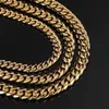 Gioielli gzys all'ingrosso nuovo di alta qualità Design Dubai Pure Gold Ploted Cuban Link Necklace Women Men Gold Chain Gold