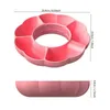 Assiettes Snack Bol pour tasse réutilisable Silicone Platter Holder Tray Organizer les supports de boissons Accessoires