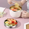 Bowls Microwave Ramen Cooker Stainless Steel Fast Cook Pasta Spaghetti Soup Mug Multifunctional Large Capacity Rapid Bowl