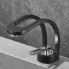 Robinets de lavabo de salle de bain TUQIU BASIN RABECET BRAST BRAST TAP BLACK / GRY LAVE SEUX PRANCE ET LAVOTORY CROFT