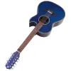 Guitare haut guitare acoustique électrique brillant 10 étages folk guitare sharpe angle conception de flamme maple top avec eq