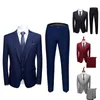 Costumes pour hommes Fabulous Business Suit plus taille Hommes à manches longues Slim Fit Formal séparés sans manches