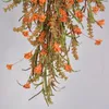 Decoratieve bloemen Thanksgiving Hangende kunstmatige planten Wijnstokken Fall Home Decoratie Outdoor Fake Vake Garland Wedding Party Muur voordeur