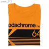 Men's T-Shirts Fashion Kodachrome T-shirt Mens Short sleeved Photography T-shirt Summer T-shirt Top Pure Cotton Extra Large T-shirt Merch yq240415