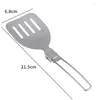 Spoon 50pcs/lotto in acciaio inossidabile campeggio utensili da cottura da campo pieghevole da cucina da cucina lx6118