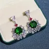 Dangle Earrings ne'w Gorgeouse Women's with Brillation Zirconia Vintage Wedding Party Luxury Jewelry到着