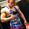 Hommes Bodybuilding Tops Camouflage Sans manches manches gymnase Fitness Workout Singlet Vest Under-Herm Retour Dry Training Clothing 240415