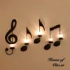 Candele Holder Music Note Holds Decoration Decorazione per ufficio Home Office Decorazione Piano Somma Souvenir Bera di matrimonio Regalo per feste 5G 5G